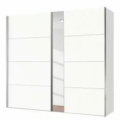 Möbel Armoire Miroir Verre 200 Cm : Largeur Polaire Expres Madrid Blanc