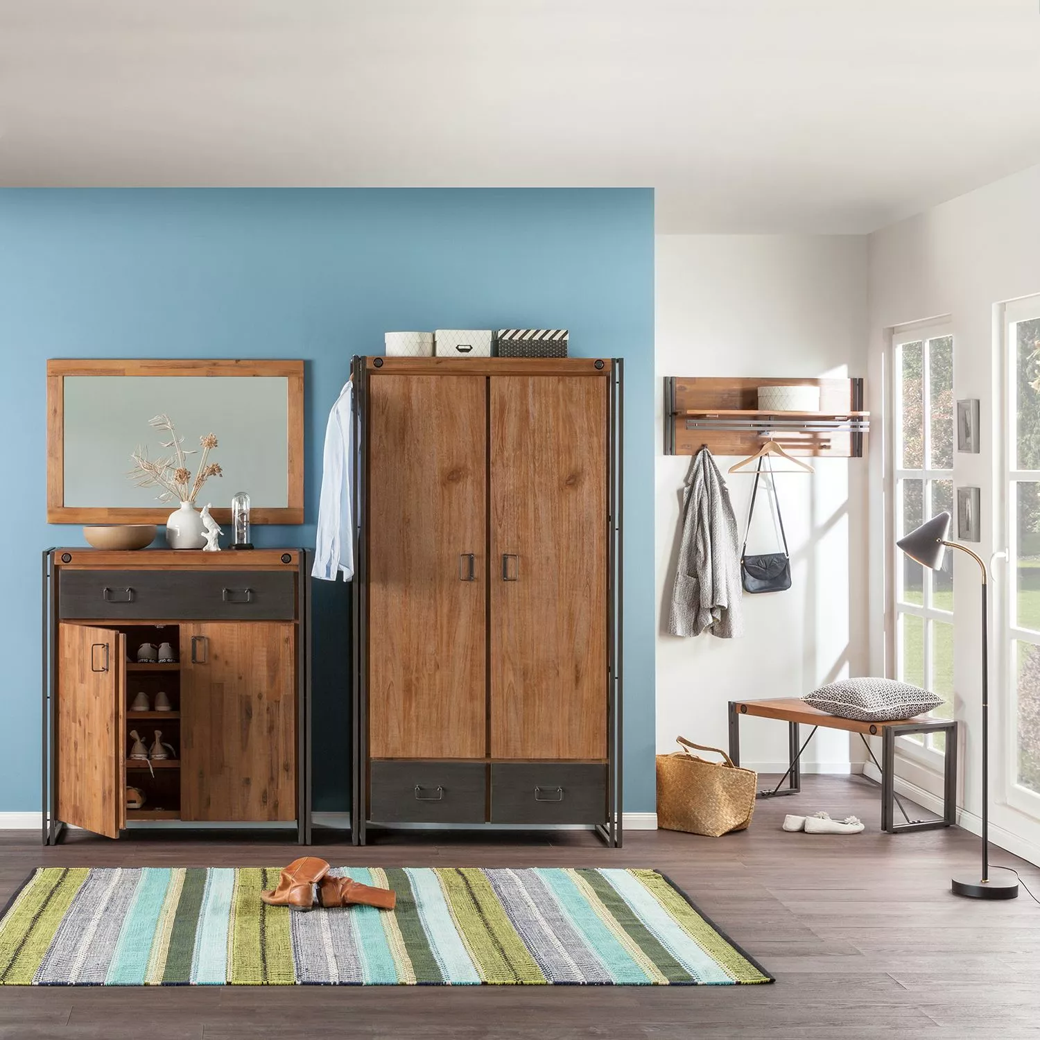 Ars Manufacti Armoire Manchester Ii Anthracite Acacia Acacia Massif Métal 110 Cm 7 Ars Manufacti Armoire Manchester Ii Anthracite Acacia Acacia Massif Métal 110 Cm – Image 5