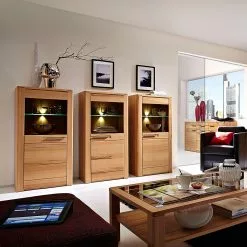 Ars Natura Vitrine Naturestar -Armoires Soldes standvitine rechts naturestar kernbuche teilmassiv 1427553