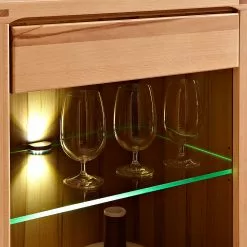 Ars Natura Vitrine Naturestar -Armoires Soldes standvitine rechts naturestar kernbuche teilmassiv 1427558