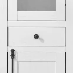 Maison Belfort Vitrine Pin Imitation Geestland -Armoires Soldes standvitrine geestland pinie weiss dekor 4535448