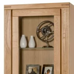 Ars Natura Vitrine Bois Massif Lombok -Armoires Soldes standvitrine lombok i teilmassiv wildeiche 5004384