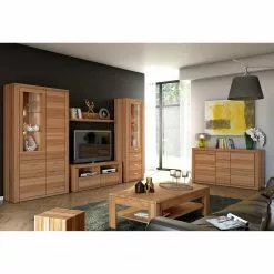 Naturoo Vitrine Lombok Bois Massif -Armoires Soldes standvitrine lombok iii teilmassiv wildeiche 5004076 1