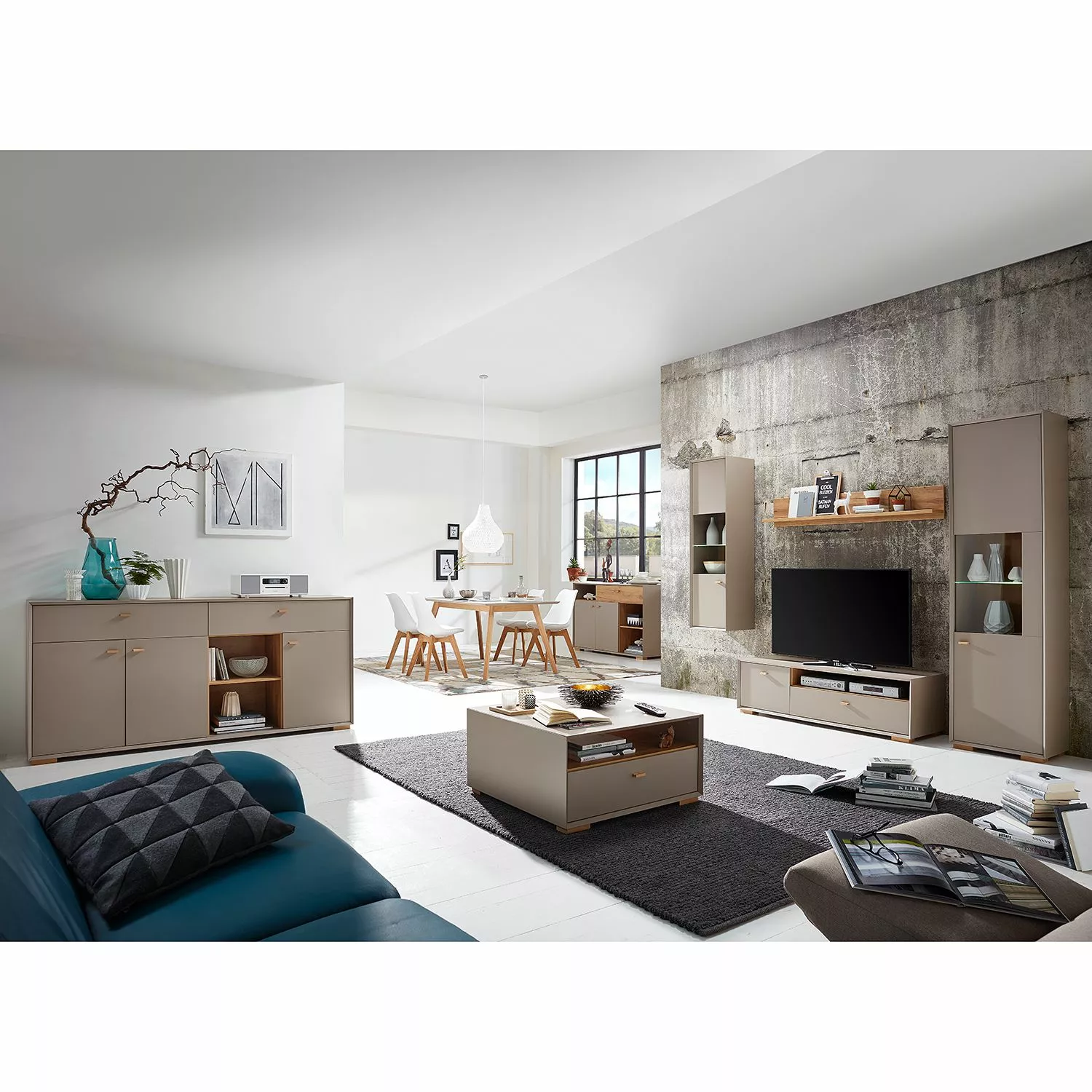 Germania Vitrine Minéral Suspendue Imitation Chêne De Navarra Gri 4 Germania Vitrine Minéral Suspendue Imitation Chêne De Navarra Gri – Image 2