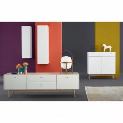 Germania Armoire Suspendue -Armoires Soldes tv lowboard monteo weiss eiche 4943240