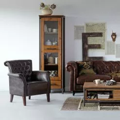 Ars Manufacti Vitrine Acacia Massif Atelier -Armoires Soldes vitrine atelier akazie teilmassiv 2109522