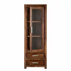 Ars Natura Sheesham Massif Vitrine Ohio -Armoires Soldes vitrine ohio sheesham glas tueranschlag links 1351026