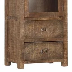 Ars Manufacti Vitrine Pintage -Armoires Soldes vitrine pintage i mango massiv gebeizt lackiert 259750