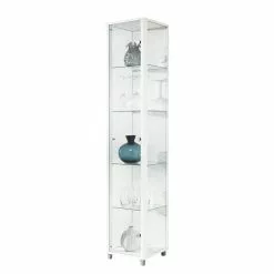 Fredrik Exhibit Vitrine Blanc Transparent
