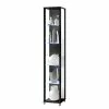Fredrik Vitrine Winnipeg I Led -Armoires Soldes vitrine winnipeg i mit led beleuchtung klarglas schwarz 253884