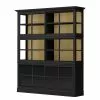 Maison Belfort Vitrine Azjana 1 Maison Belfort Vitrine Azjana -Armoires Soldes vitrinenschrank azjana pinie teilmassiv schwarz pinie creme 3393029