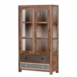 Farasi Vitrine Living Armoire Sheesham Massif Red