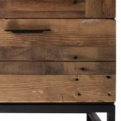 Pin Métal 13 Pin Métal -Armoires Soldes vitrinenschrank grasby altholz pinie metall pinie dunkel schwarz 4884840