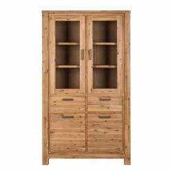 Ars Natura Vitrine Armoire Acacia Massif Acacia Sable 16 Ars Natura Vitrine Armoire Acacia Massif Acacia Sable -Armoires Soldes vitrinenschrank toumanar akazie teilmassiv akazie sand 3627461