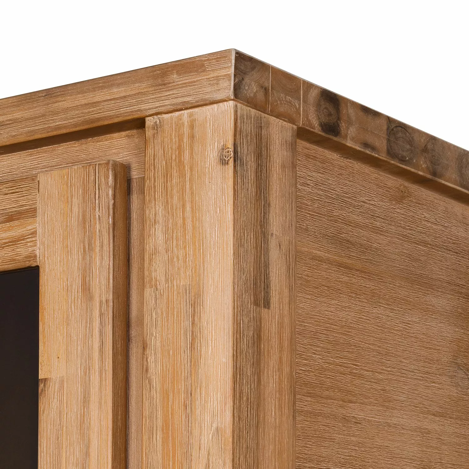 Ars Natura Vitrine Armoire Acacia Massif Acacia Sable 4 Ars Natura Vitrine Armoire Acacia Massif Acacia Sable – Image 2