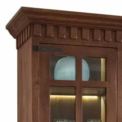 Vicuna Ridgevalley Vitrine Pin Armoire Ii Massif Sans Éclairage Marron -Armoires Soldes vitrinenschrank vicuna ii pinie massiv braun 453976